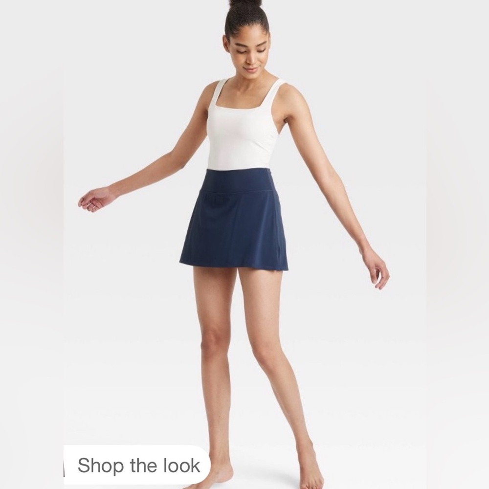 Navy Soft and Comfy Athletic Skort